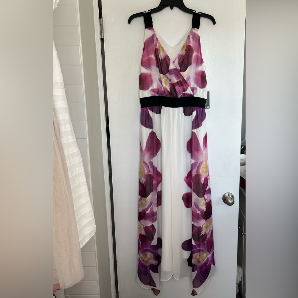 Express Orchid Dress, size M, handkerchief asymmetrical hem.